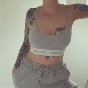 NWT Missguided Taped Sports Bra Bralet Bralette